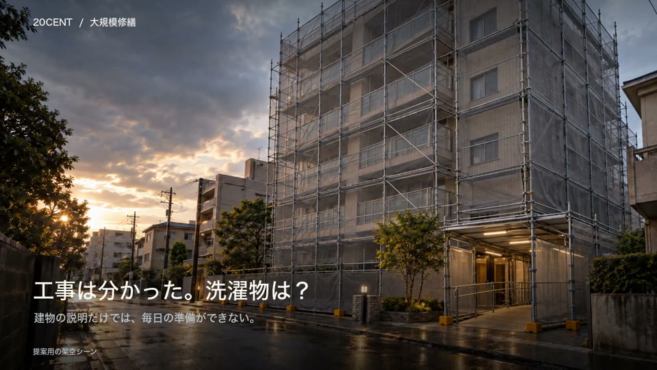 大規模修繕・住民説明の映像